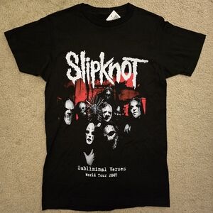 Hot Topic Black Slipknot Graphic Tee